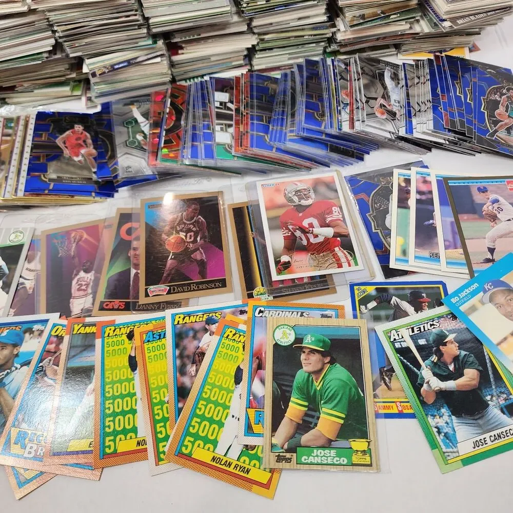 Sports CARD LOT Baseball Football  Basketball Storage Unit Find